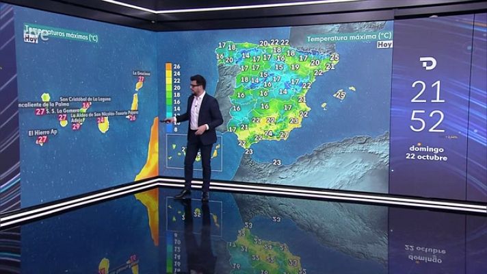 El tiempo - Precipitaciones localmente fuertes y persistentes en el cuadrante suroeste y en el Sistema Central