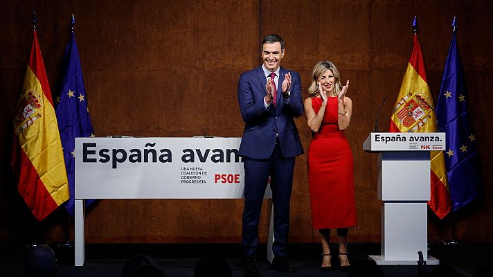 Telediario 1 - PSOE y Sumar cierran un pacto de gobierno de coalición