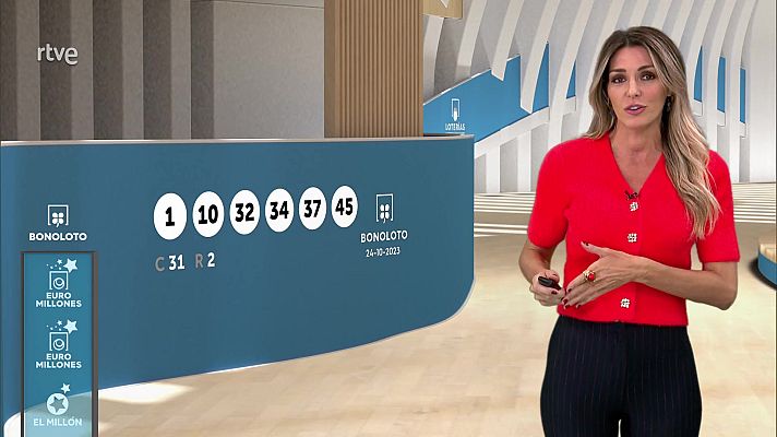 Loterías - Sorteo de la Bonoloto y Euromillones del 24/10/2023
