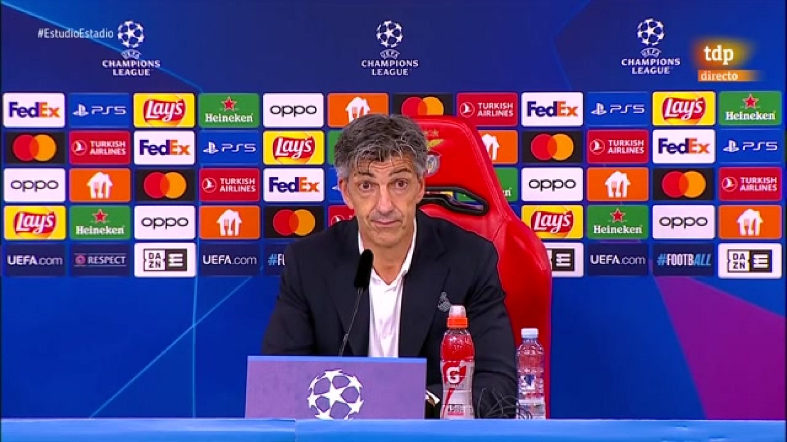 Imanol Alguacil, tras la victoria de la Real contra el Benfica: "No os podéis imaginar la alegría y el orgullo que sentimos"