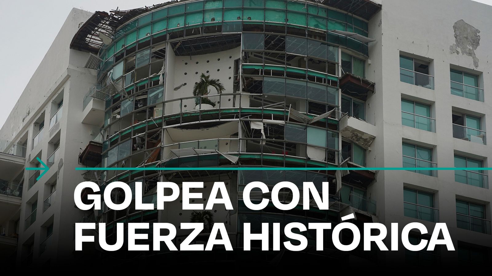 El huracán 'Otis' causa estragos en Acapulco y deja varias ciudades incomunicadas