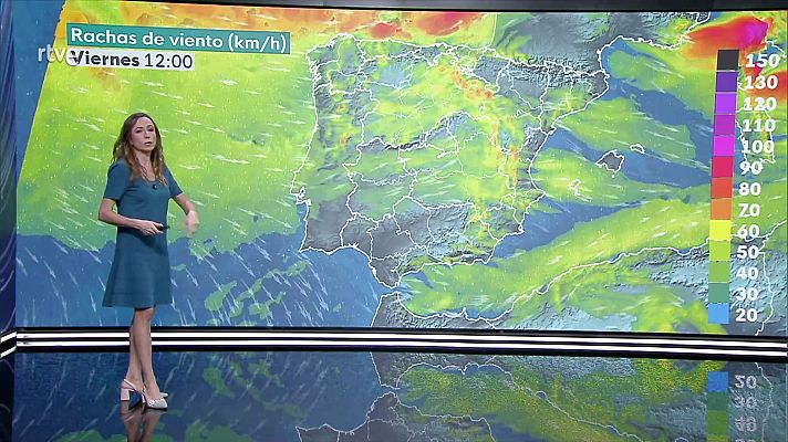 El tiempo - Rachas de viento muy fuerte en puntos de la mitad norte, zona centro, tercio oriental peninsular y en Mallorca