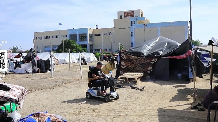 Telediario 2 - Discapacidad en la guerra de Gaza: miles de desplazados tienen necesidades especiales
