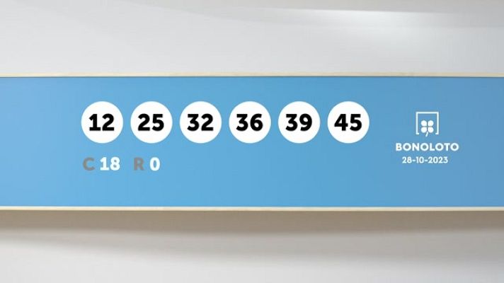 SELAE - Sorteo de la Bonoloto del 28/10/2023