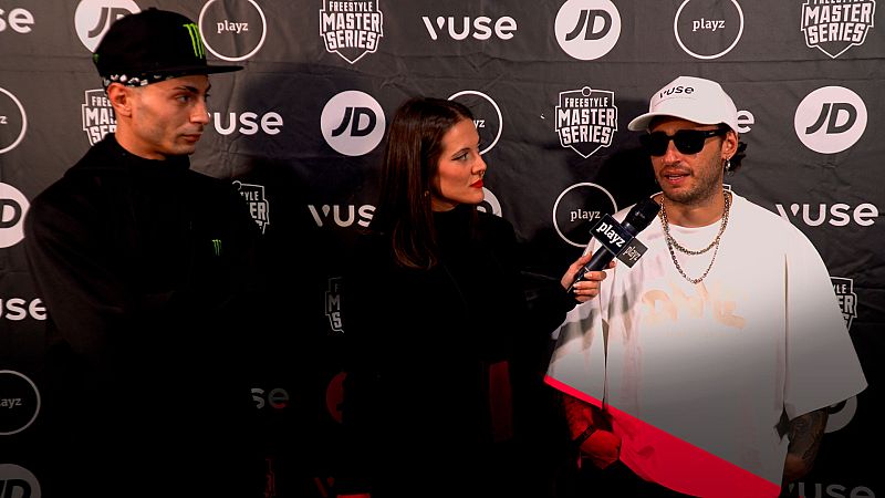 Entrevistas en el backstage de FMS España, en Playz