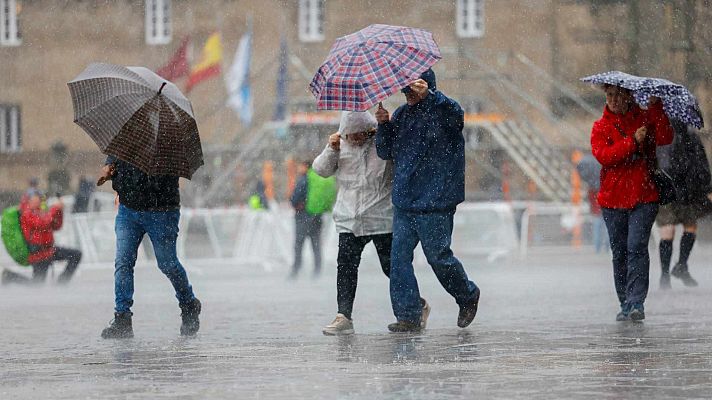El tiempo - La península seguirá bajo el influjo de una circulación atlántica y lluvia en muchas zonas