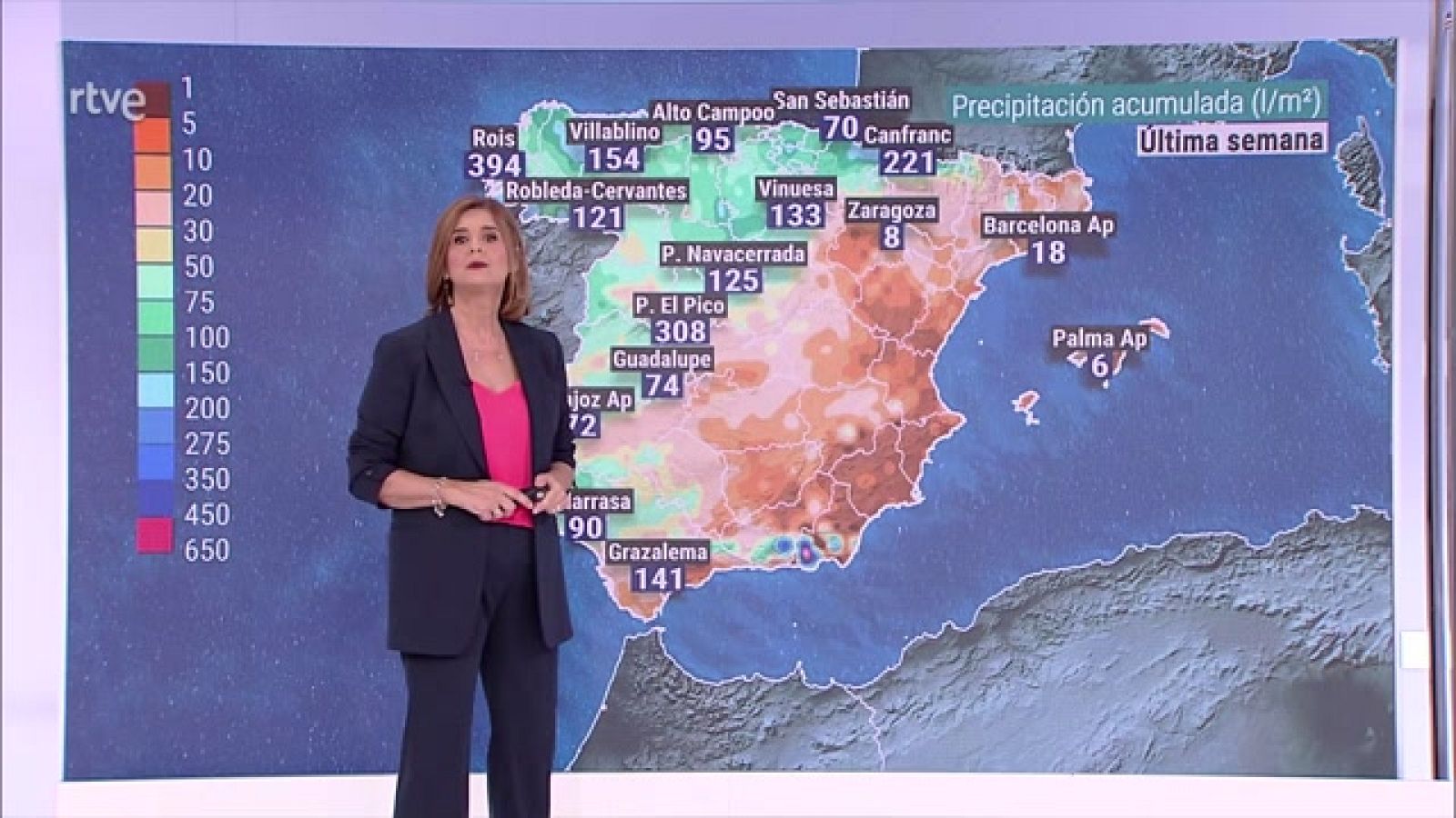 Precipitaciones localmente fuertes o persistentes en el oeste y norte de Galicia, Pirineo central y suroeste peninsular - ver ahora