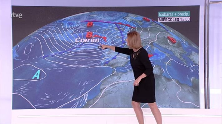 El tiempo - Posibilidad de precipitaciones localmente fuertes en el oeste de Galicia