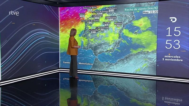 Viento fuerte con rachas de muy fuerte por la tarde en áreas del norte peninsular y Sistema Ibérico - ver ahora