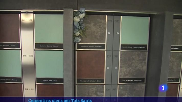 L'Informatiu - Gran afluència de visitants al cementiris per Tots Sants