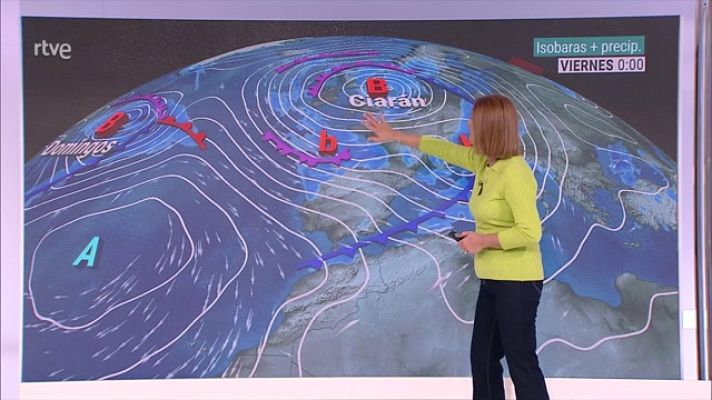 El tiempo - Intervalos de viento fuerte en la mayor parte de la Península y Baleares