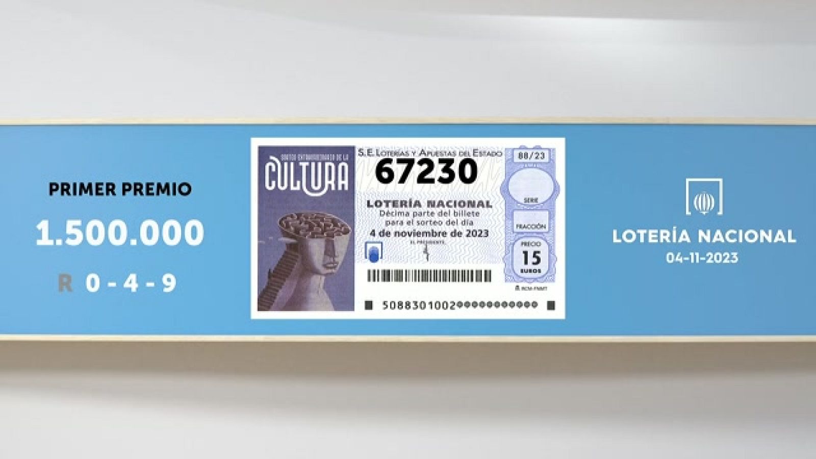 Sorteo de la Lotería Nacional del 04/11/2023- Ver ahora