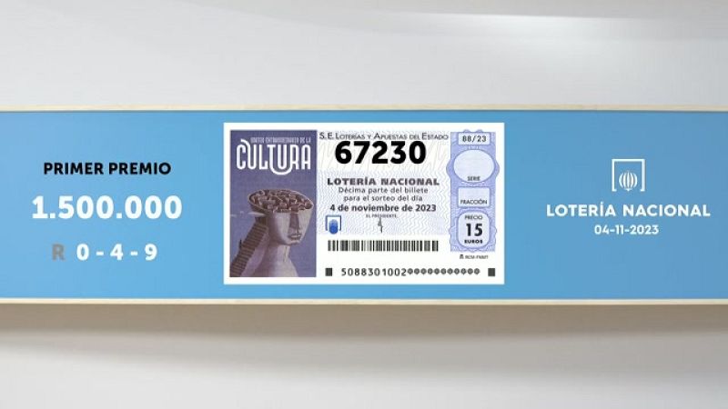 Sorteo de la Lotería Nacional del 04/11/2023- Ver ahora