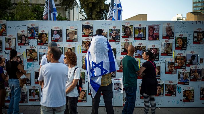 Telediario Fin de Semana - La desesperación de los familiares de los secuestrados por Hamás: "Me siento muy mal, es mi otra mitad"