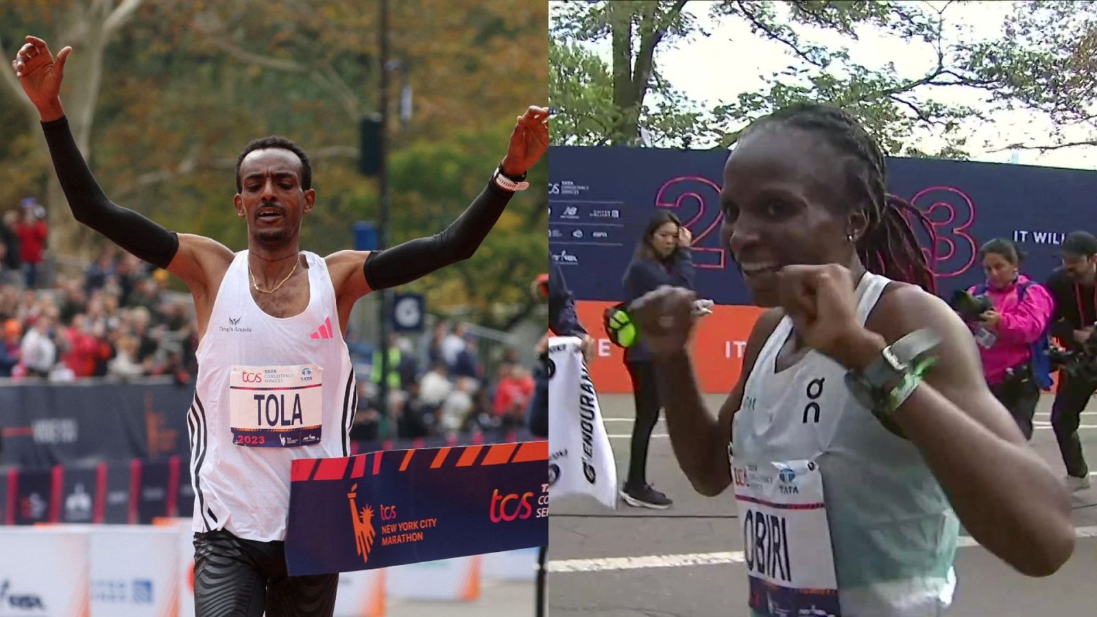 Tamirat Tola y Hellen Obiri se imponen en la Maratón de Nueva York - Atletismo | Ver