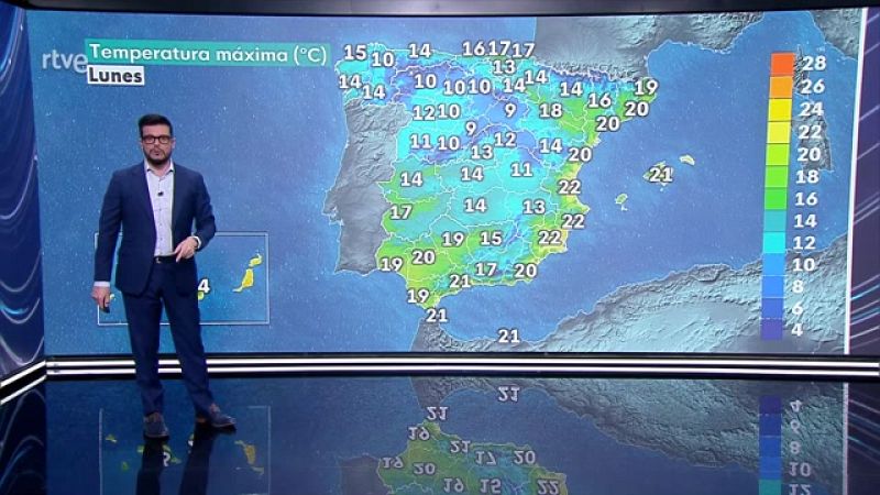 Precipitaciones localmente persistentes en el oeste de Galicia - ver ahora