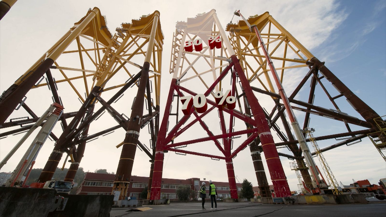 ¿Cómo se construye un parque eólico marino?