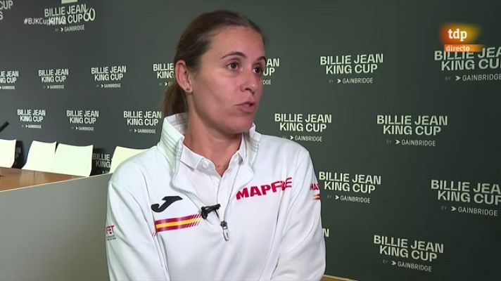 Tenis - Anabel Medina: "Estamos entrenando el dobles con las cinco jugadoras"