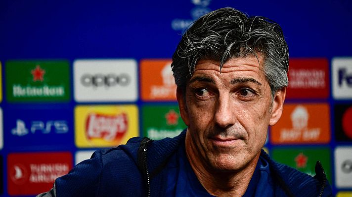 Fútbol - Imanol Alguacil, antes del Real Sociedad - Benfica