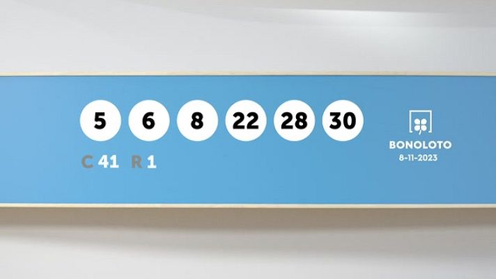 SELAE - Sorteo de la Lotería Bonoloto del 08/11/2023