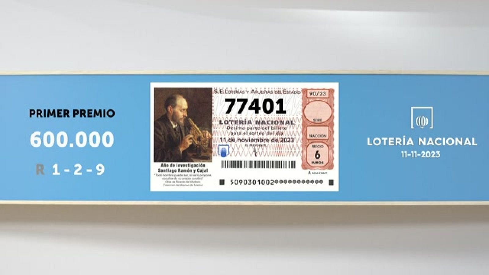 Sorteo de la Lotería Nacional del 11/11/2023 - Ver ahora