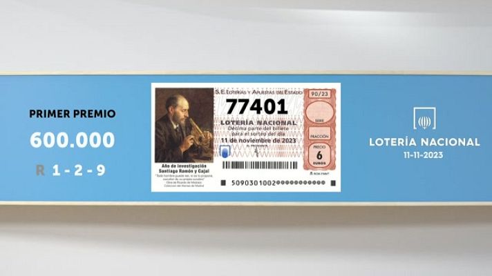 SELAE - Sorteo de la Lotería Nacional del 11/11/2023