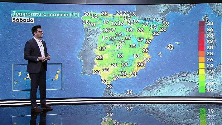 El tiempo - Precipitaciones localmente persistentes en Galicia