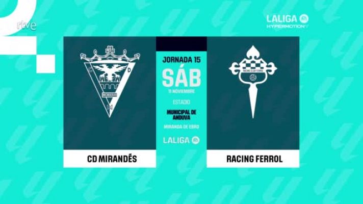 Resúmenes de LaLiga - Mirandés - Racing Ferrol: resumen del partido 15ª jornada