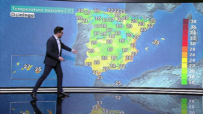 El tiempo - Intervalos de viento fuerte con rachas muy fuertes en el litoral y norte de Galicia