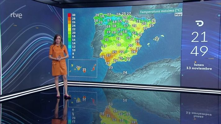 El tiempo - Intervalos de viento fuerte con rachas muy fuertes en el litoral y norte de Galicia y oeste de Asturias