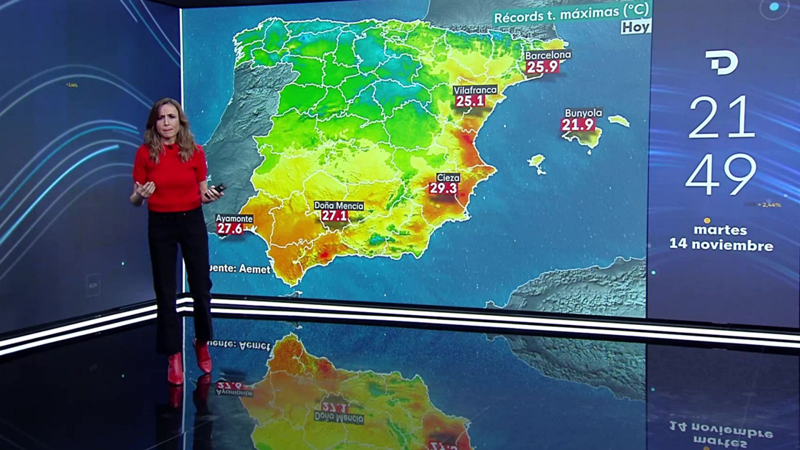 Probabilidad de nieblas en áreas de la meseta sur y en depresiones del nordeste - ver ahora