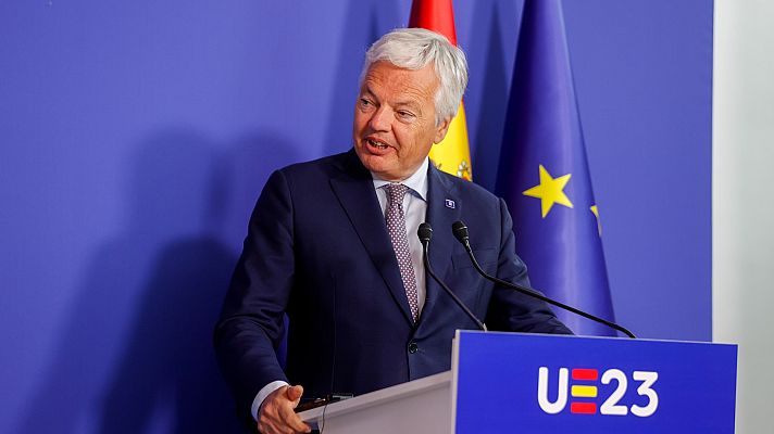 Especiales informativos - Reynders dice que no expresó "ninguna preocupación" por la ley de amnistía y espera análisis jurídico para valorarla