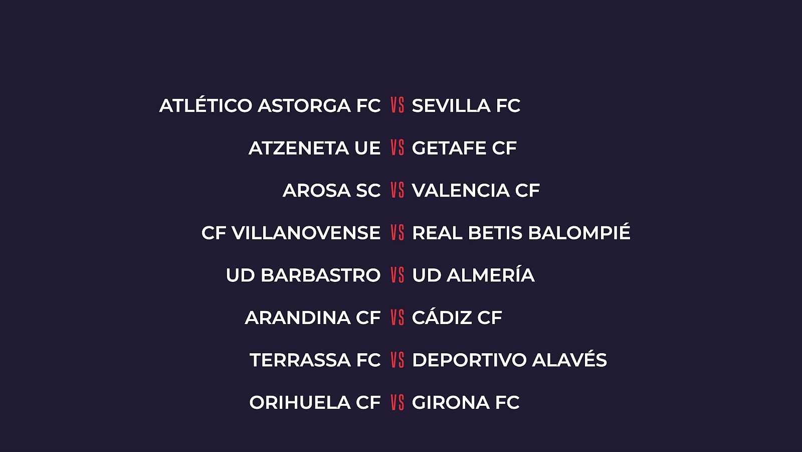 Sorteo Copa del Rey, vídeo completo | Segunda ronda - Copa del Rey | Ver