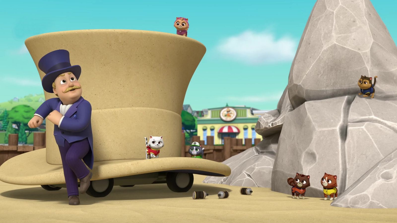 La patrulla salva el concurso de esculturas de arena - La patrulla canina | Ver