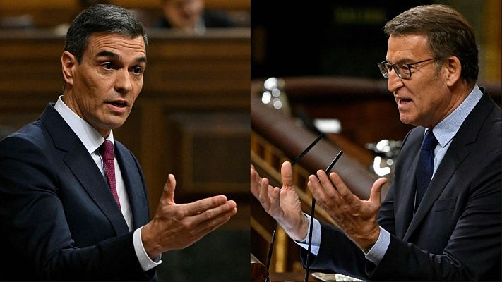 Telediario 2 - Duelo de alta tensión por la amnistía entre Sánchez y Feijóo