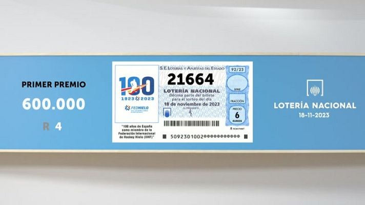 SELAE - Sorteo de la Lotería Nacional del 18/11/2023