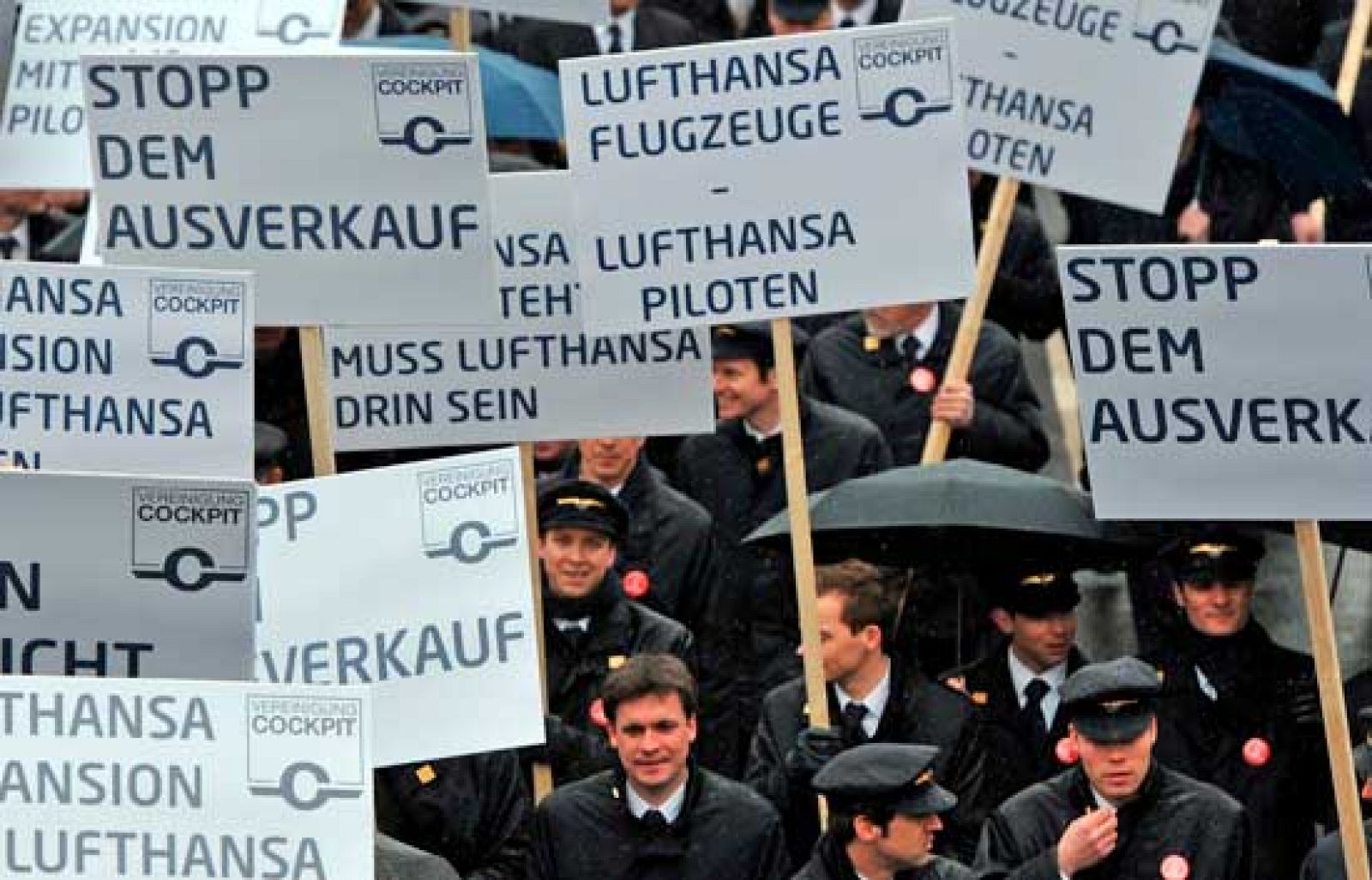 Caos en los aeropuertos por la huelga de pilotos de Lufthansa | Ver