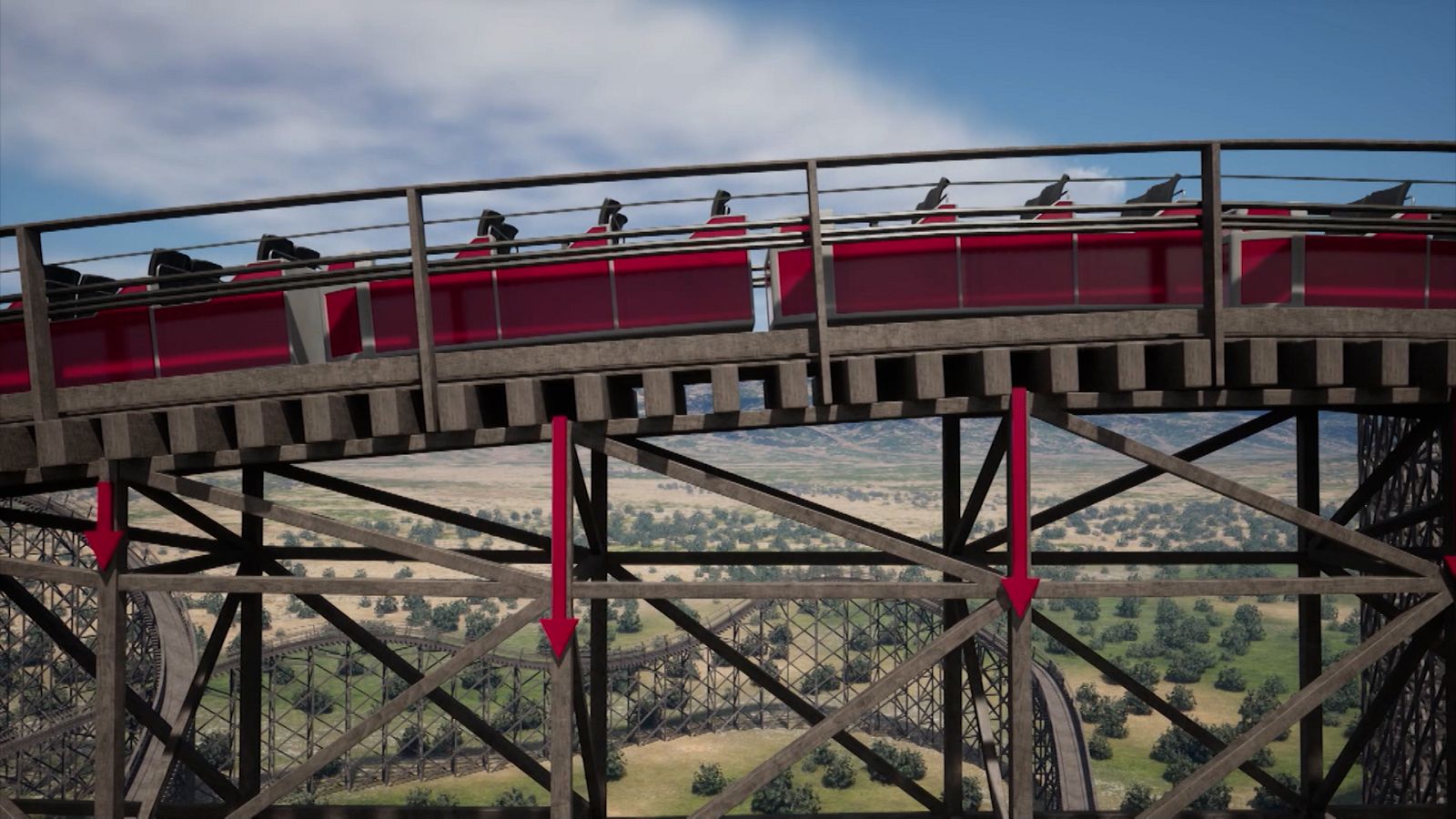 ¿Por qué existen montañas rusas de madera?