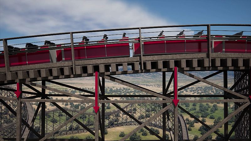 ¿Por qué existen montañas rusas de madera?