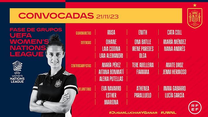 Telediario 1 - Alexia Putellas entra en la lista de Montse Tomé para los partidos de la Women's Nations League