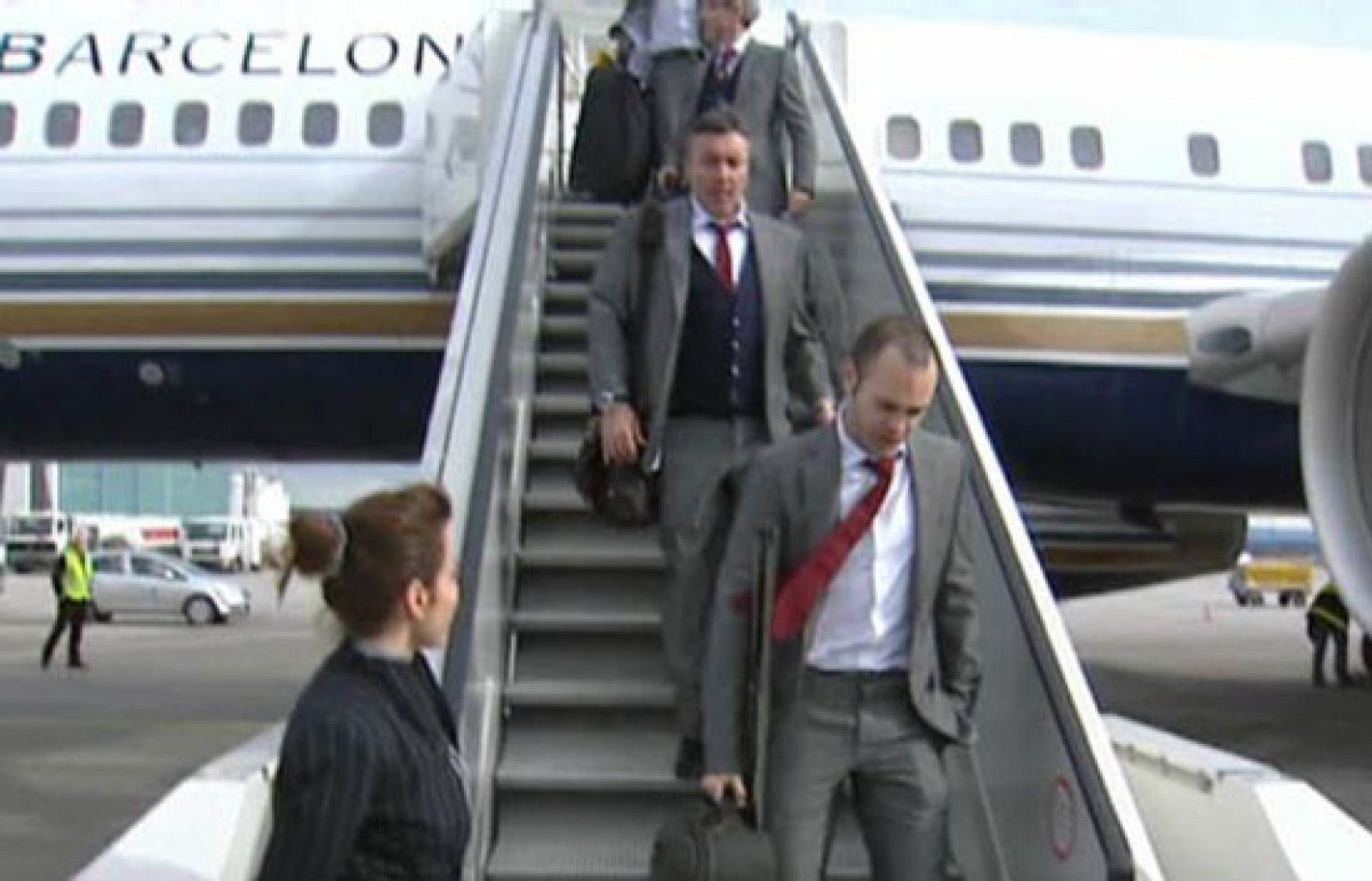 El Barça ya está en Stuttgart - Champions League | Ver