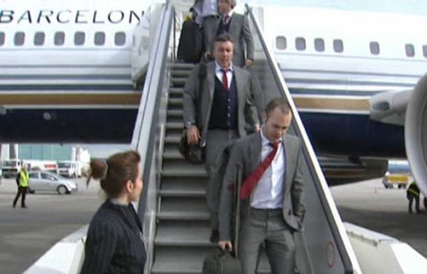 Champions League - El Barça ya está en Stuttgart