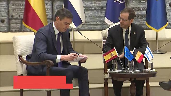 La hora de La 1 - Sánchez reitera en Israel su apoyo a un Estado palestino