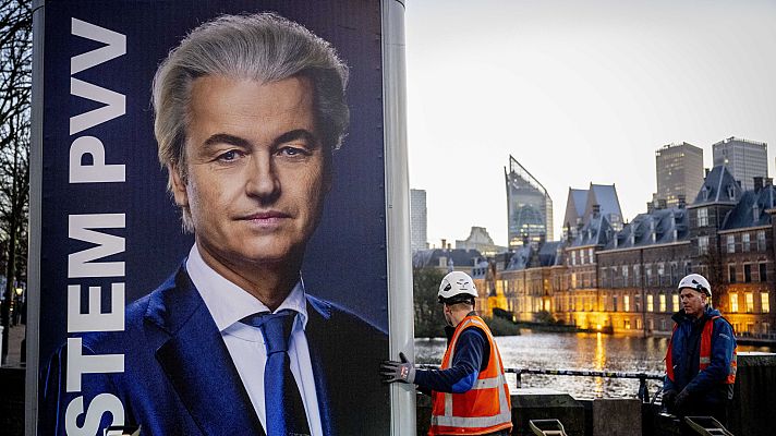 Telediario 1 - Geert Wilders, el 'Trump neerlandés', gana en las elecciones de Países Bajos