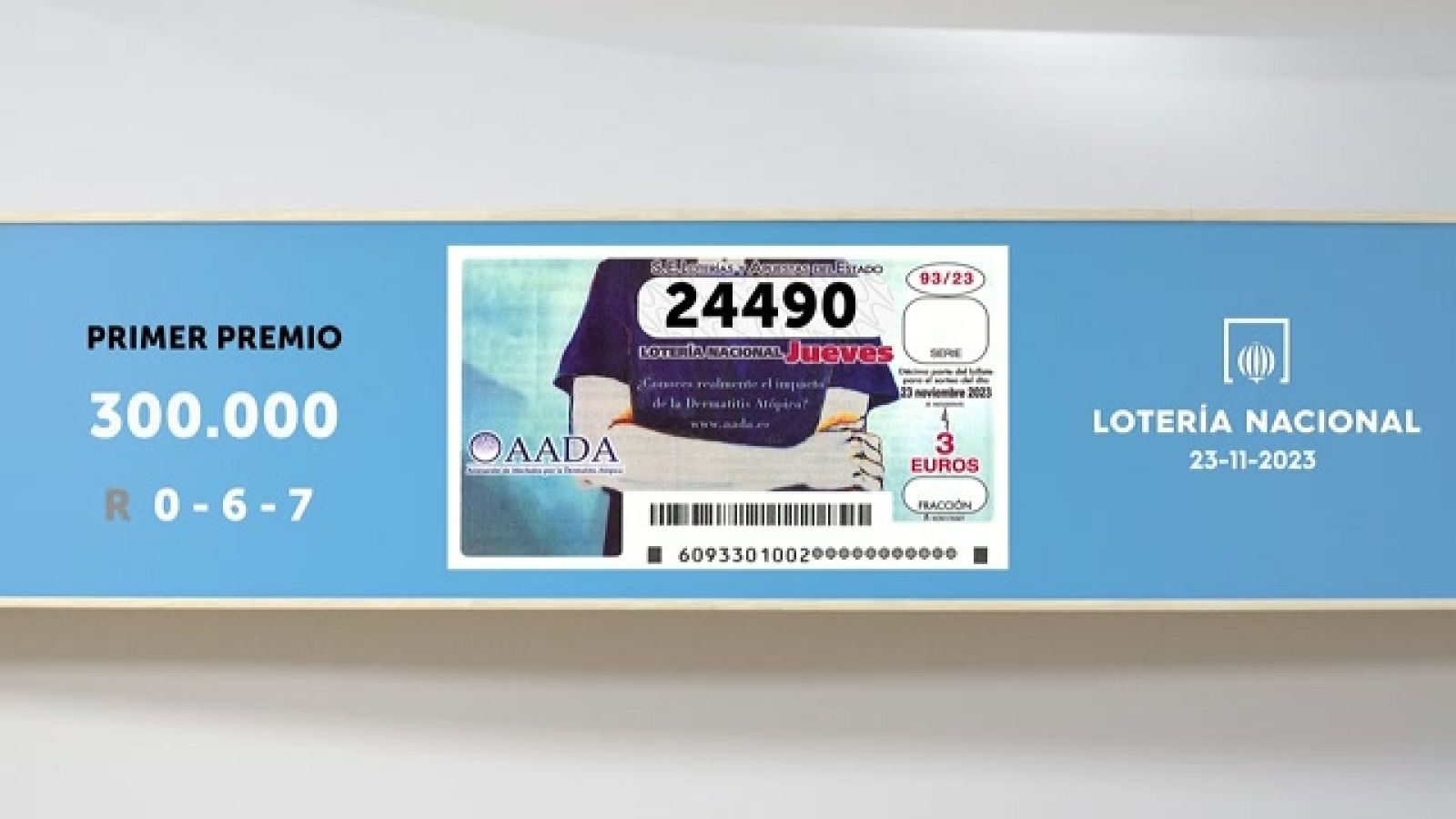 Sorteo de la Lotería Nacional del 23/11/2023 - Ver ahora