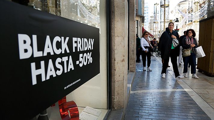 Telediario 1 - Casi la mitad de los españoles aprovechará para comprar este Black Friday