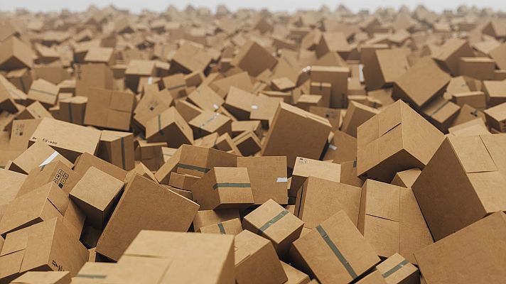 Telediario 2 - Black Friday: récord de envíos, récord de contaminación