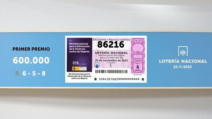 SELAE - Sorteo de la Lotería Nacional del 25/11/2023