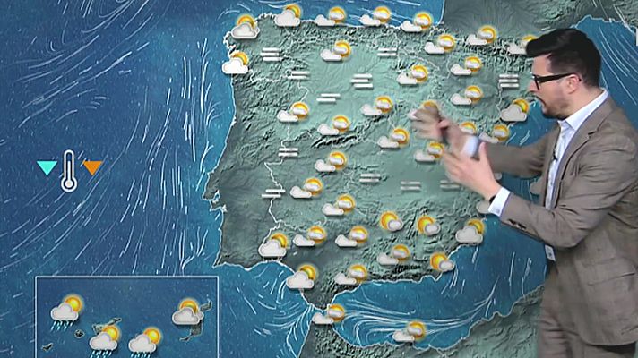 El tiempo - Cielos poco nubosos con nieblas en la meseta norte y Galicia