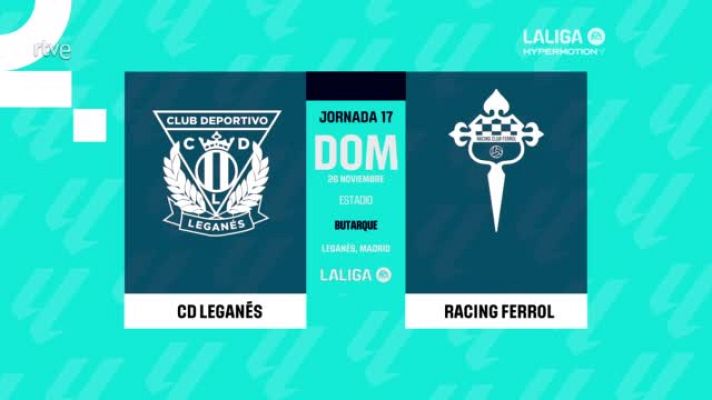 Resúmenes de LaLiga - Leganés - Racing de Ferrol: resumen del partido de la 17ª jornada | Segunda